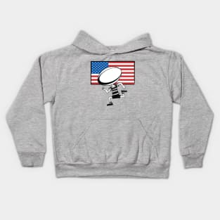 Rugby Kid USA Fan Kids Hoodie